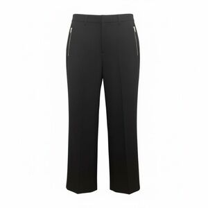 Zara Black Wide Leg Trousers with Zipper Pockets